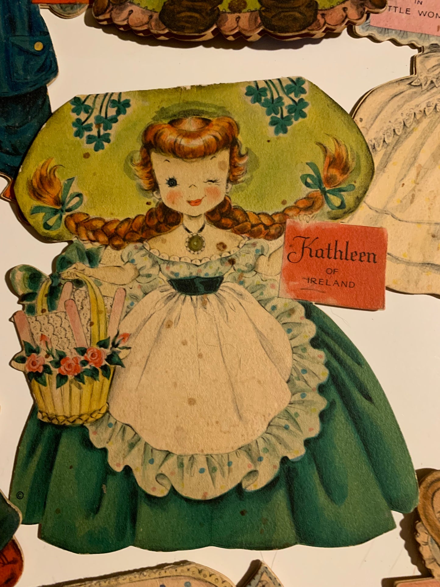 Hallmark Land of Make Believe and Dolls of the Nations Cards Set 8 1940s