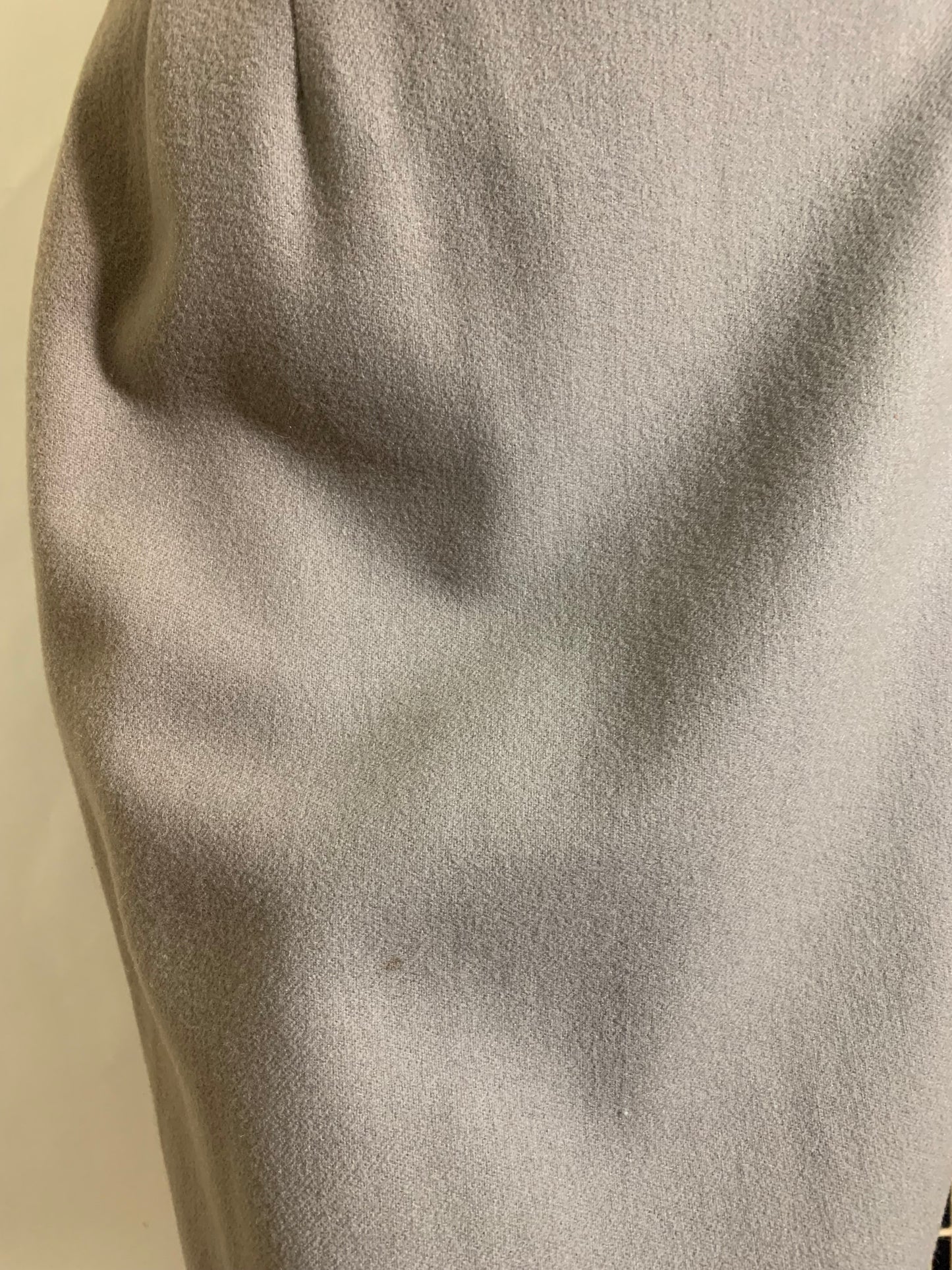 Warm Grey Wool Pencil Skirt circa 1960s