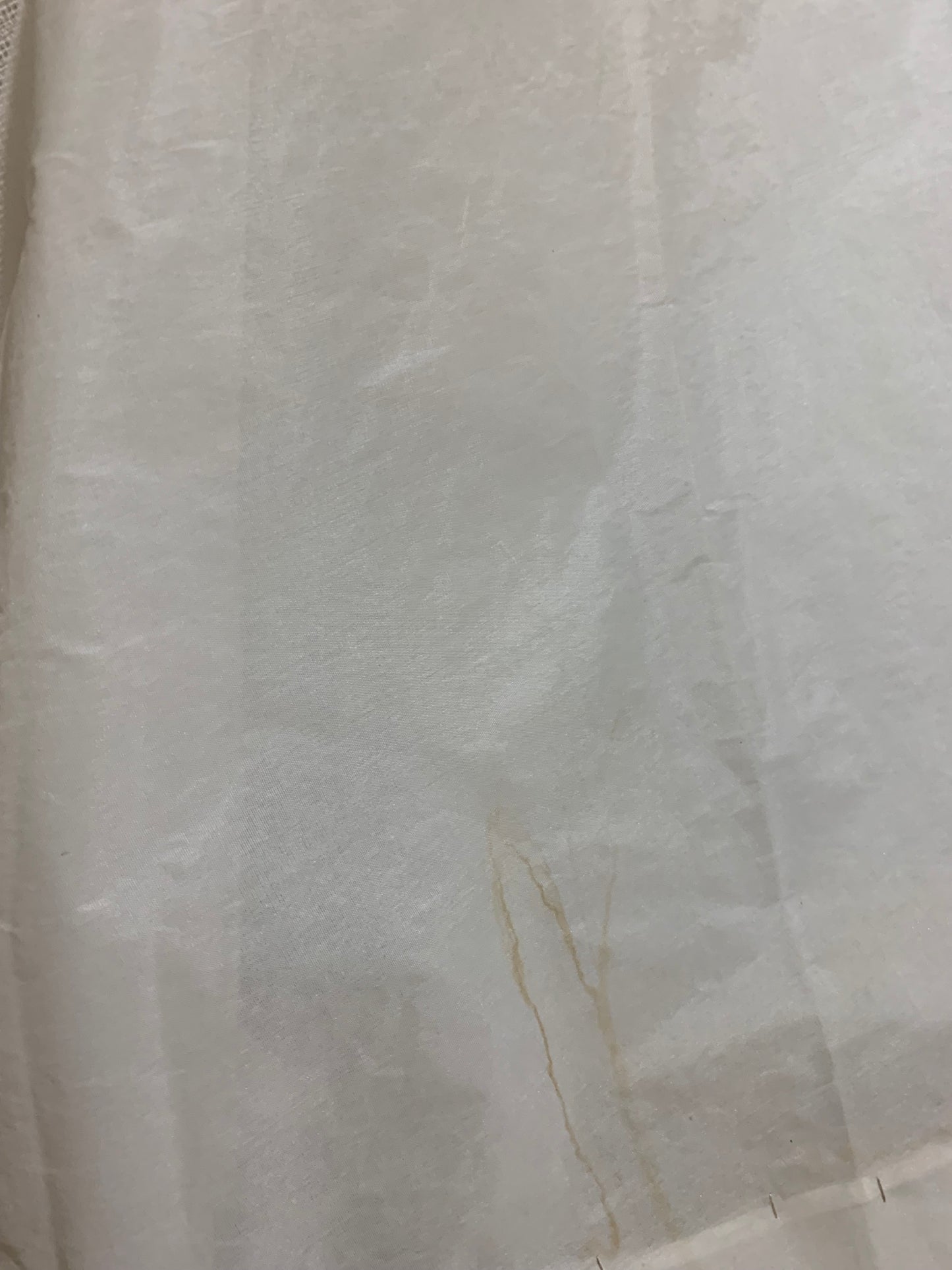 Soft White Bustle Back Long Half Slip w/ Tulle circa 1950s