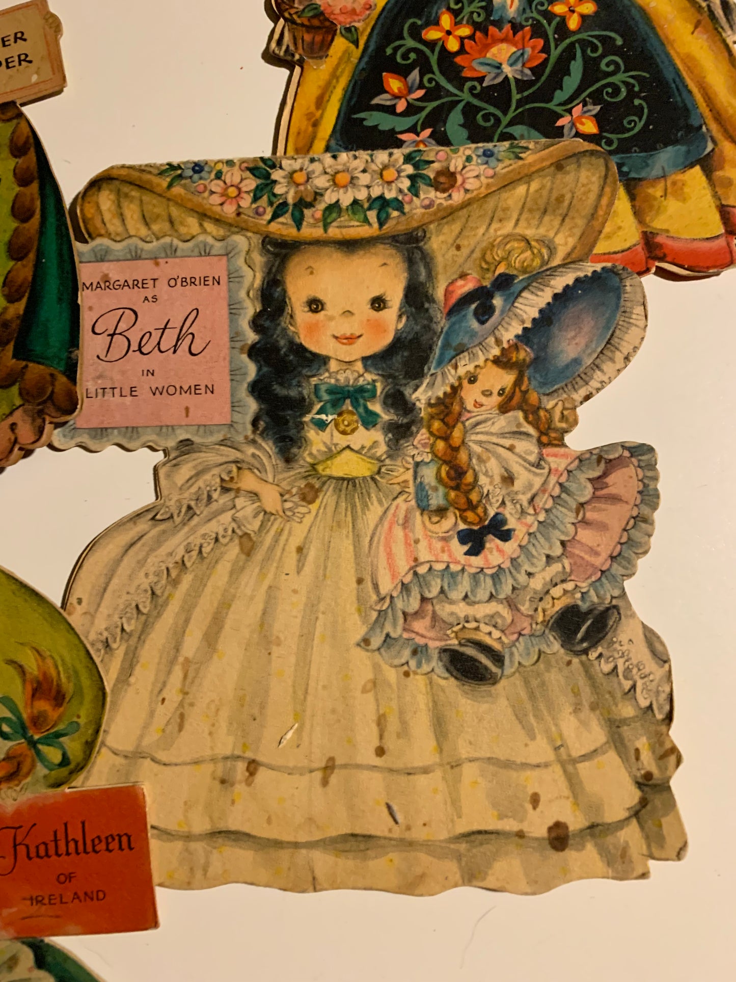 Hallmark Land of Make Believe and Dolls of the Nations Cards Set 8 1940s