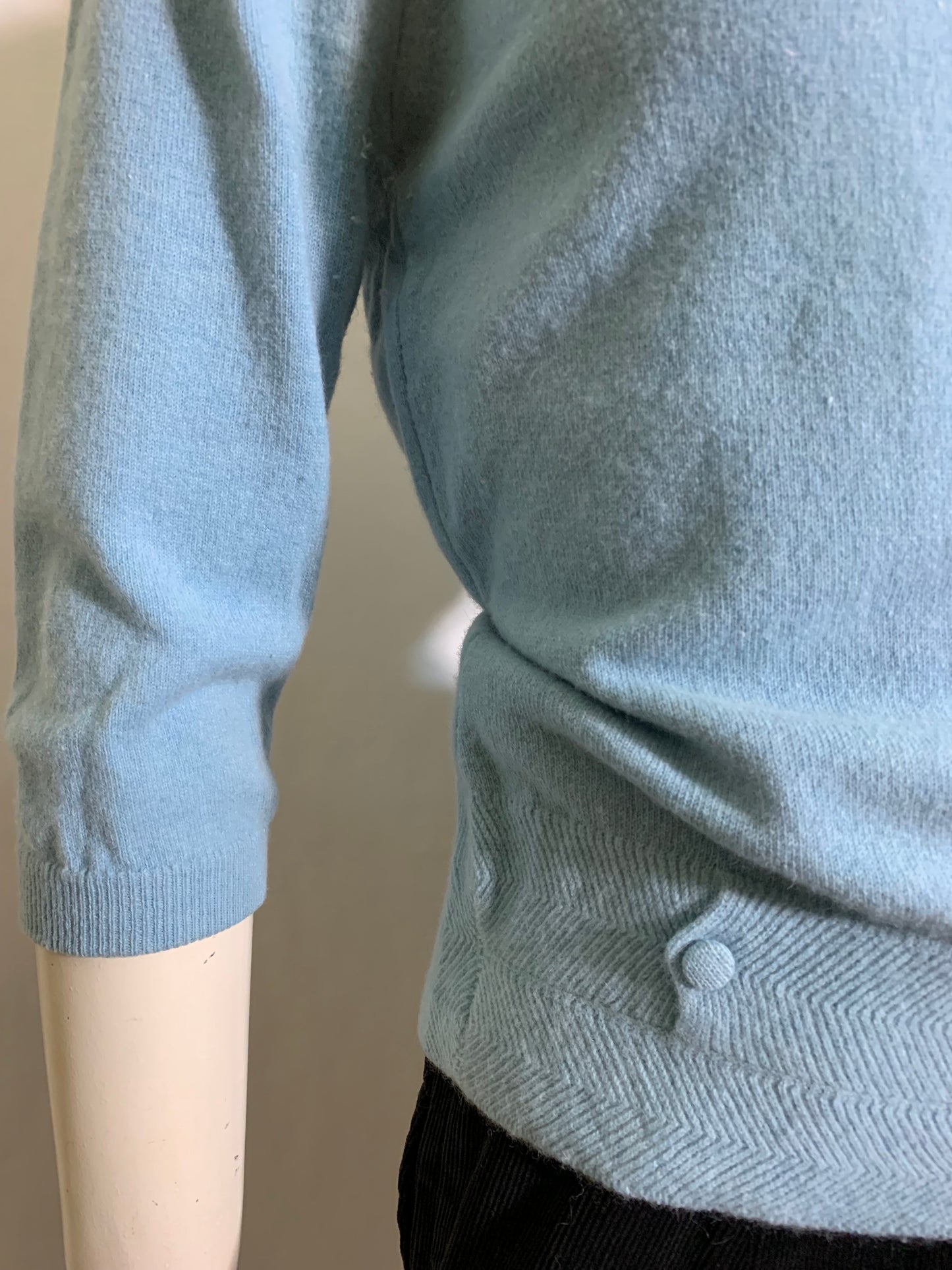 Soft Sky Blue Orlon It Girl Sweater circa 1960s