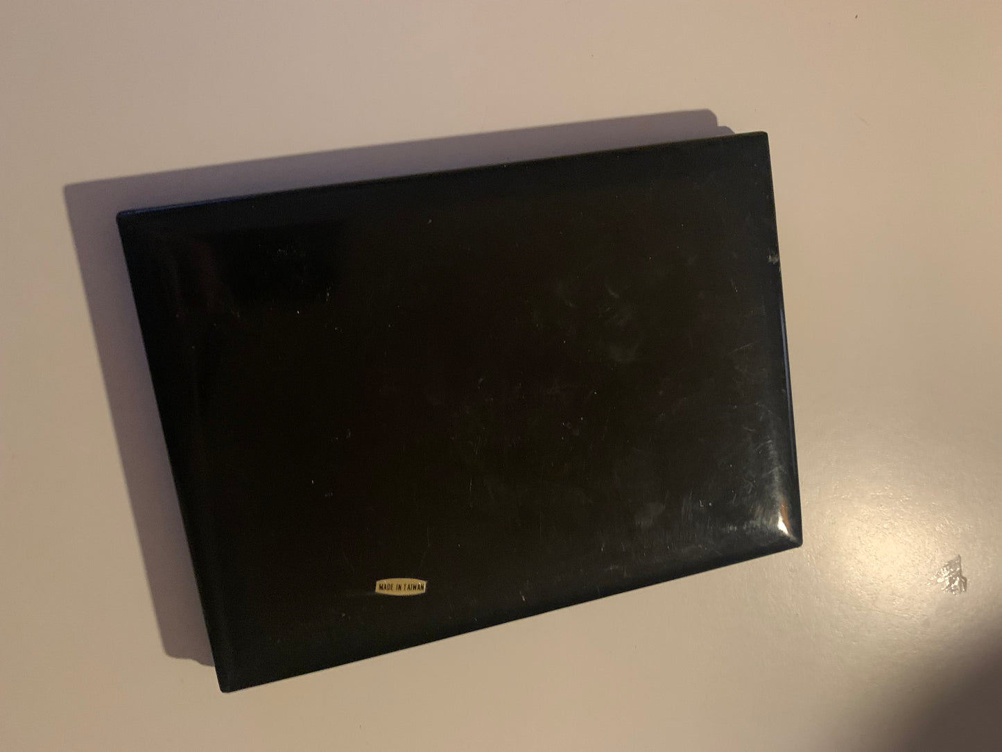 Lacquered Black and Gold Asian Floral 1970s Address Book