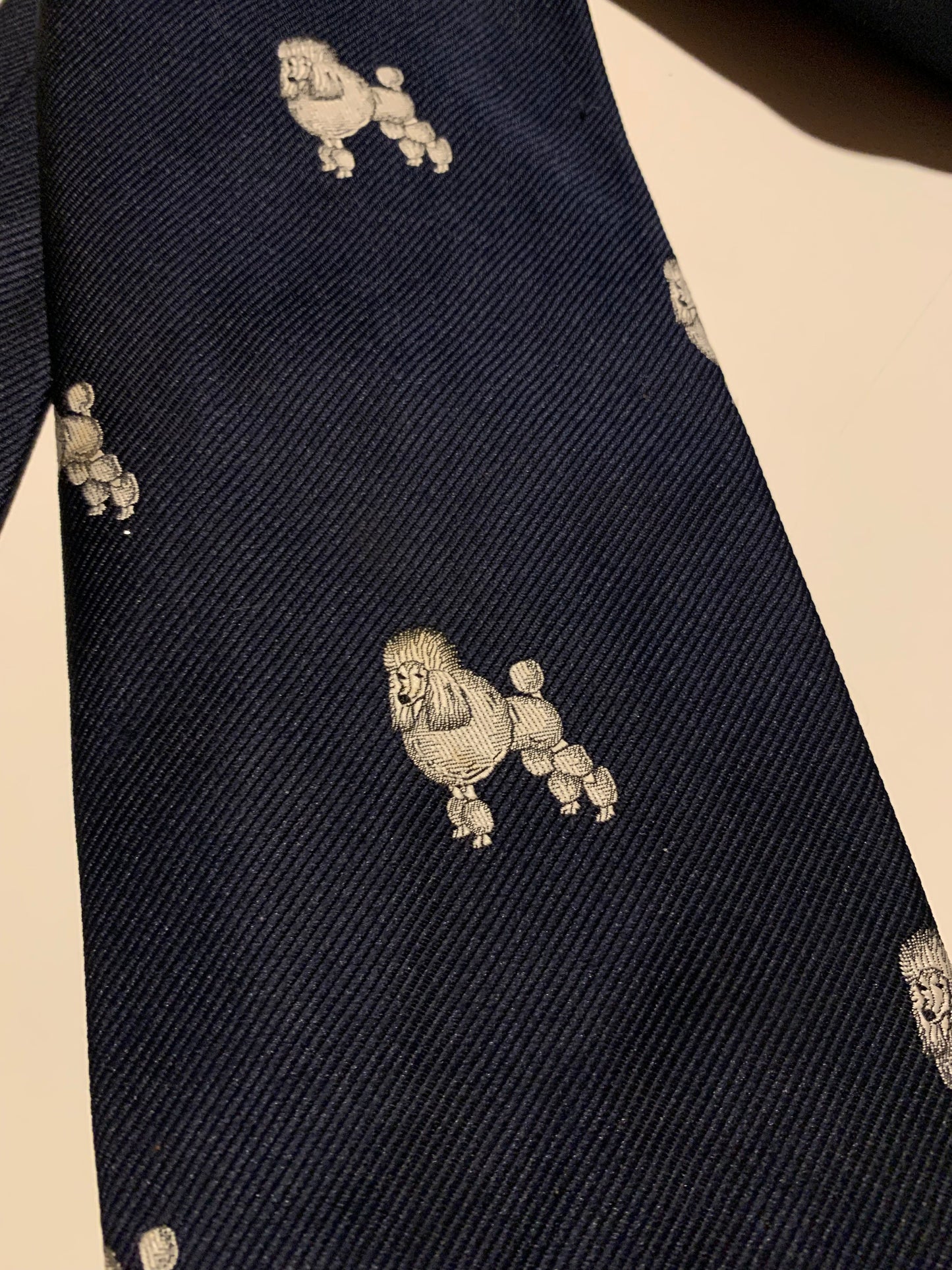 Standard Poodle Design Men's Tie circa 1960s