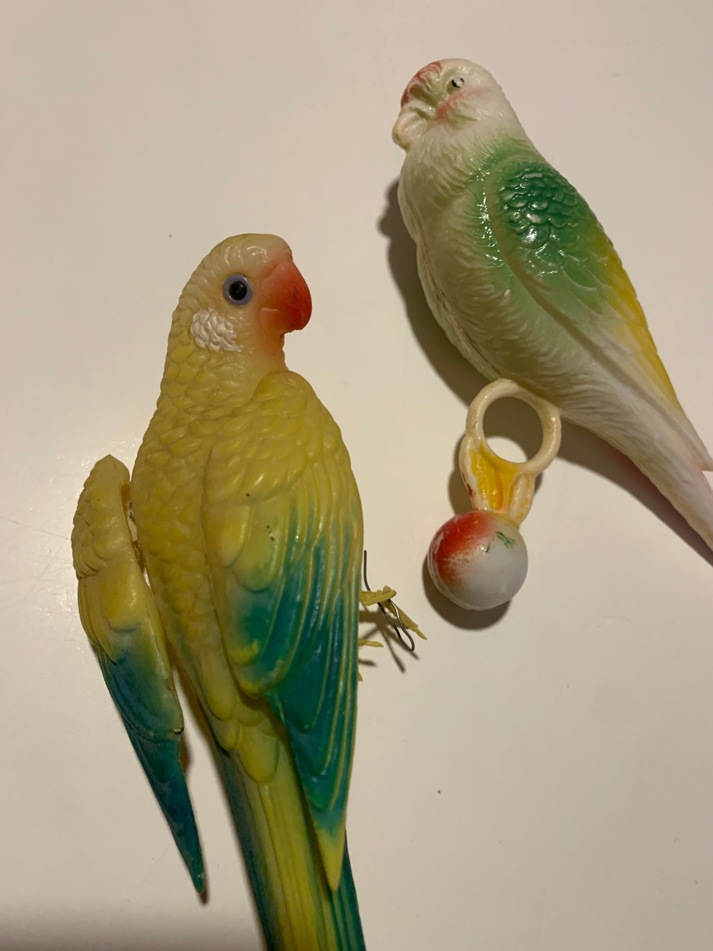 Pair of Celluloid Parrot Toys 1930s