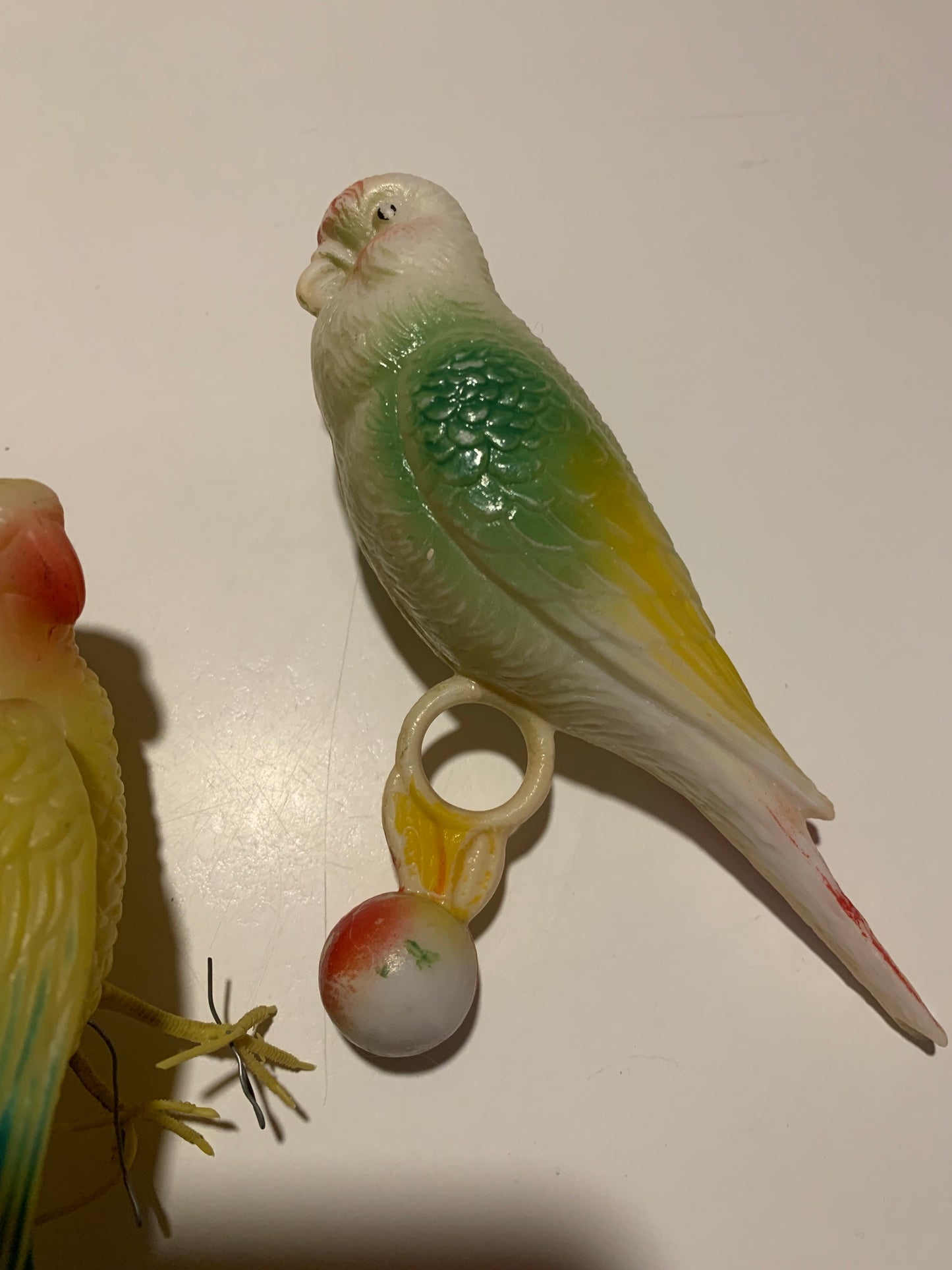Pair of Celluloid Parrot Toys 1930s