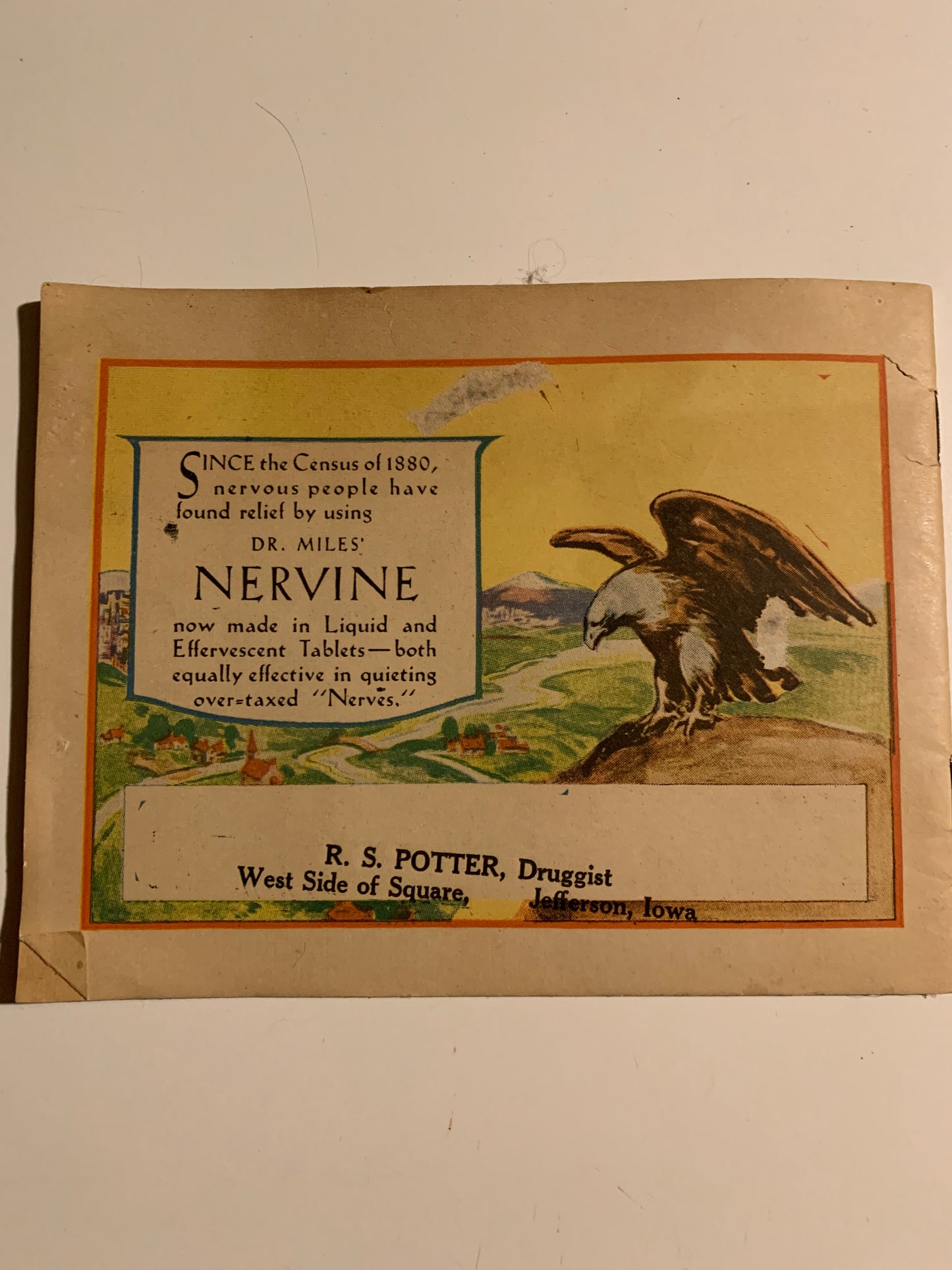 1930 Census Pamphlet with Nervine Ads