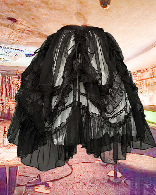 Fancy- the Sheer Ruffled Short Petticoat Skirt 2 Colors