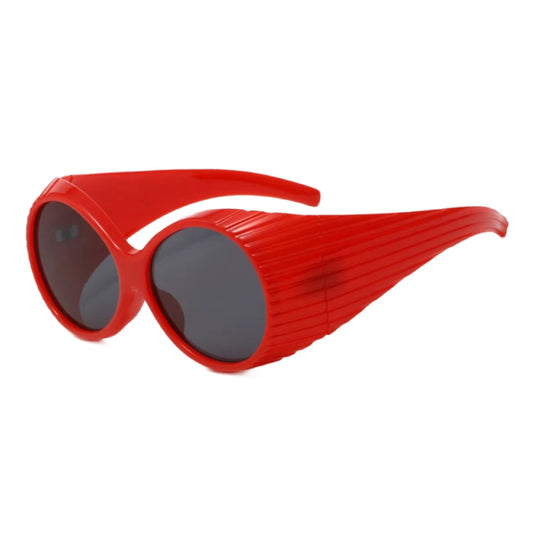Futuredrama- the Wide Arm Grooved Space Age Sunglasses 8 Colors