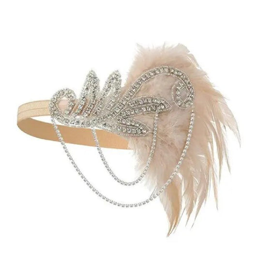Plumed- the 1920s Style Feather Headband 6 Colors