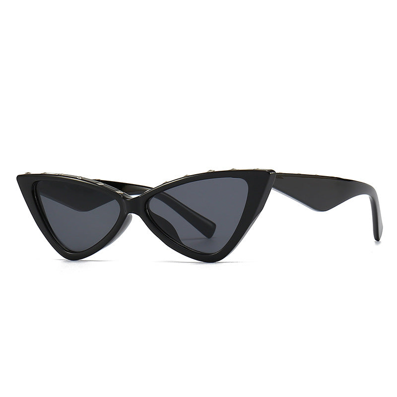 Lili- the Classic Striped Cat Eye Sunglasses