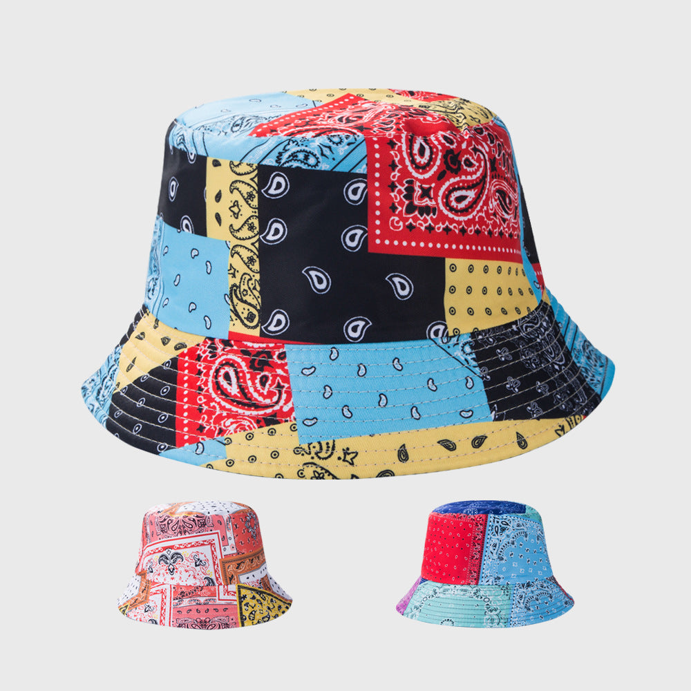 Patched- the Bandana Print Patchwork Bucket Hat 3 Color Ways