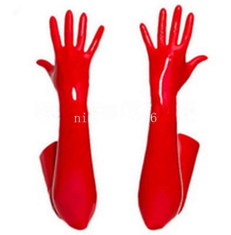 Dita- the Latex Opera Length Gloves Red or Black