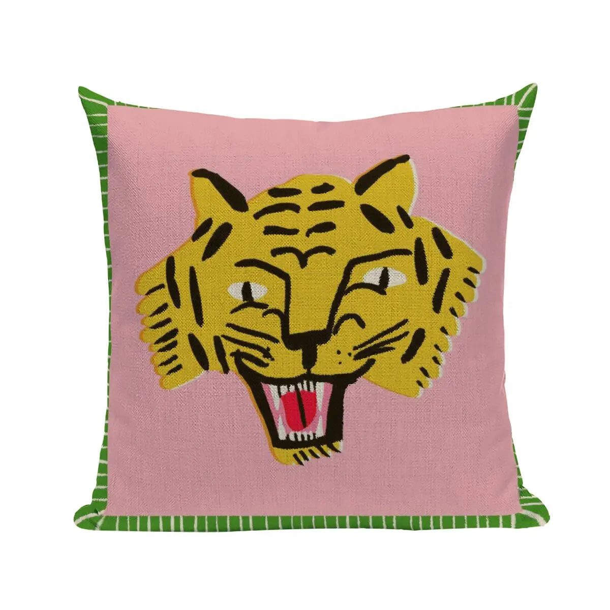 Tiger Beat- the Flash Tattoo Style Tiger Pillow Cover Collection