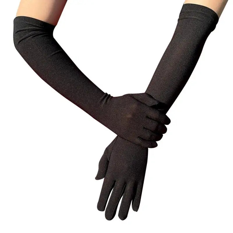 Viscountess- the Solid Colored Long Gloves