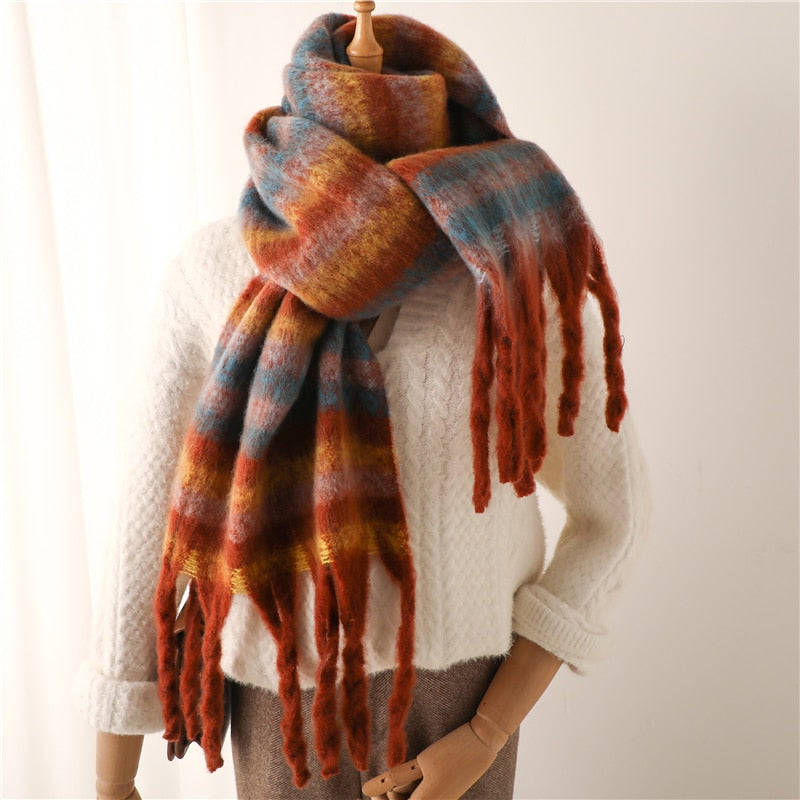 Woodsy- the Fringed Winter Scarf Collection