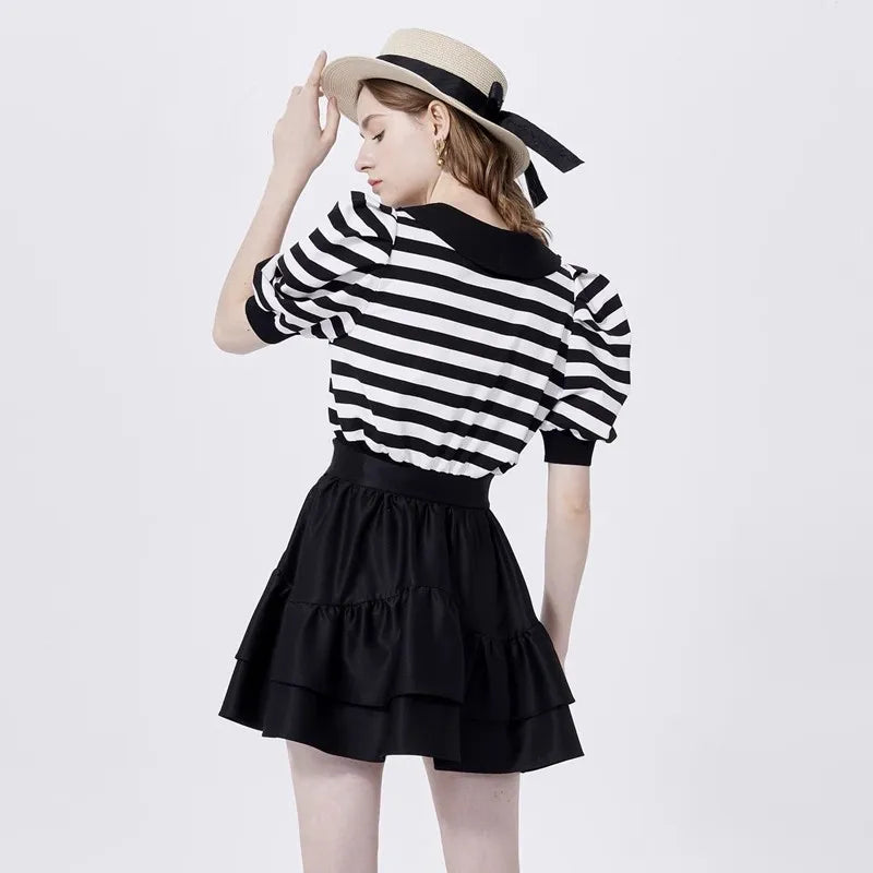 OuiOui- the French Girl Striped Knit Top