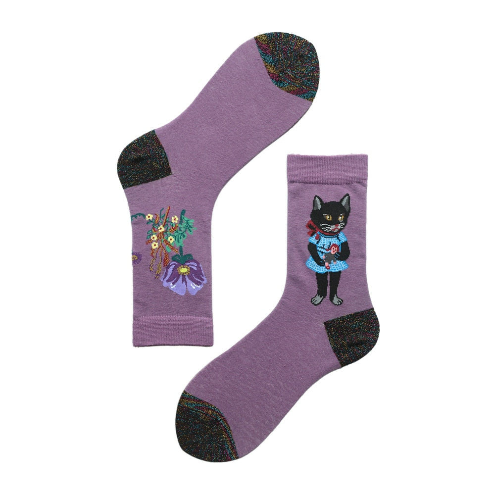 Fairytales- the Woodland Fairy Tale Animal Embroidered Sock Collection 21 Styles