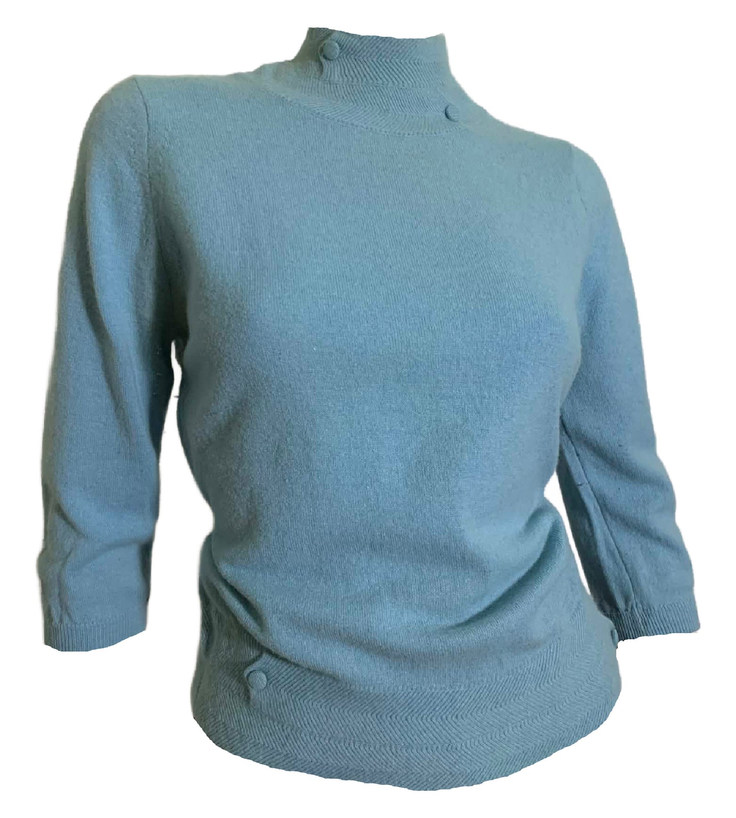 Soft Sky Blue Orlon It Girl Sweater circa 1960s