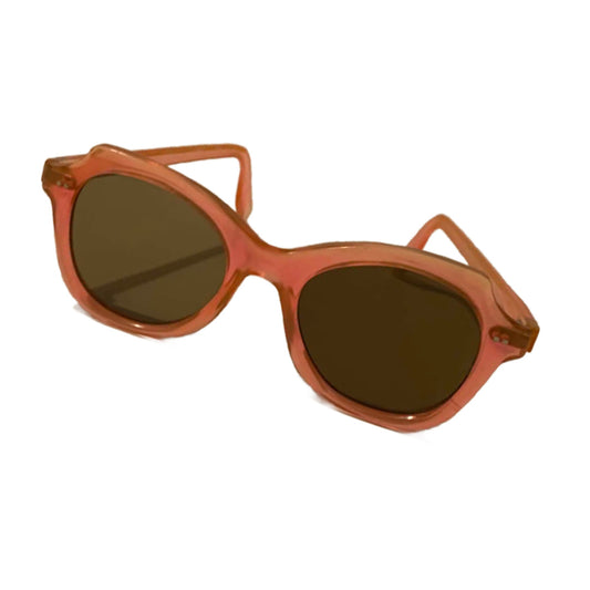 Caramel Plastic Frame Sunglasses Smoky Green Lenses circa 1940s