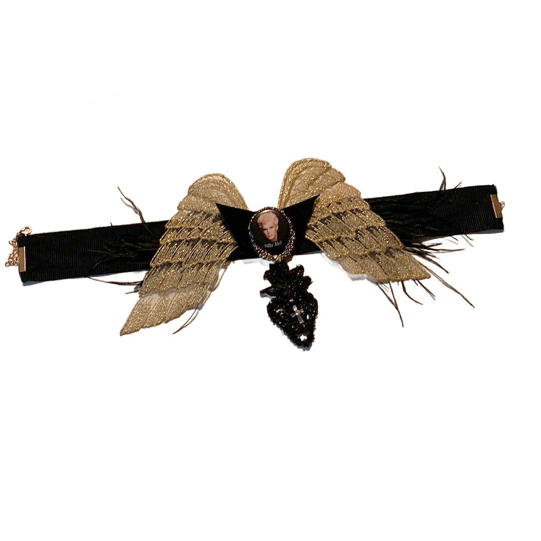 Idolatry- the Vintage Billy ldol Pin Choker Necklace