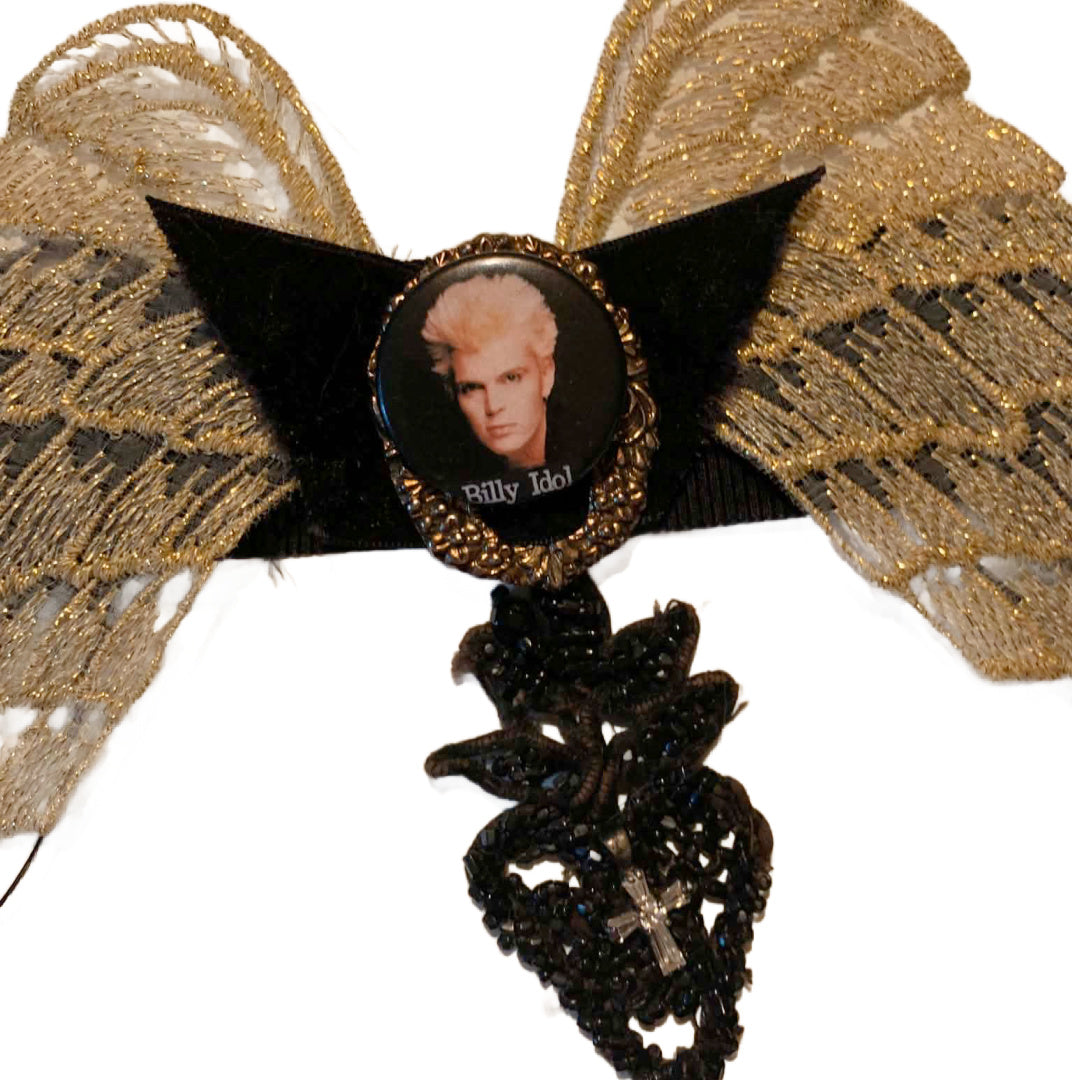 Idolatry- the Vintage Billy ldol Pin Choker Necklace