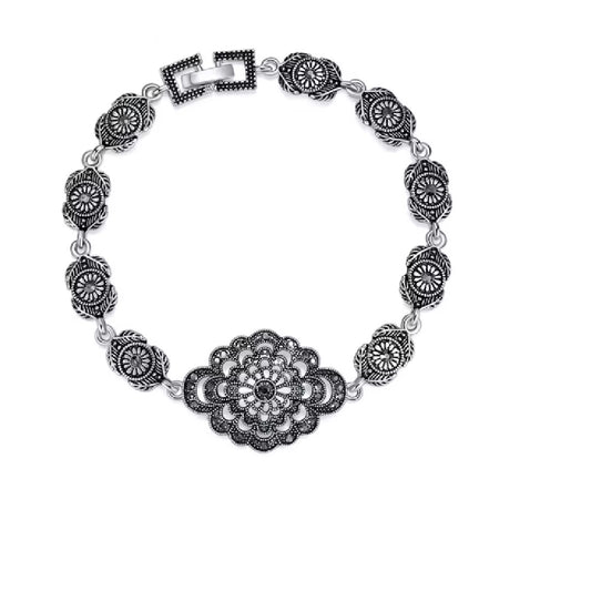Marcy- the Marcasite Style Linked Bracelet Set 3