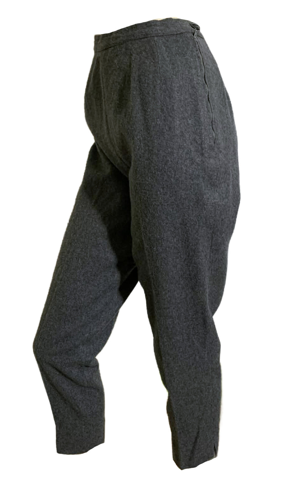 Charcoal Grey Wool Capri Pants circa 1960s