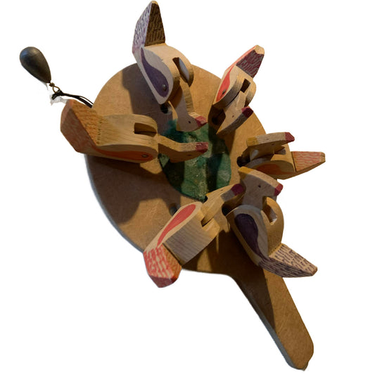 Chicken Feeder Folk Toy 1940s