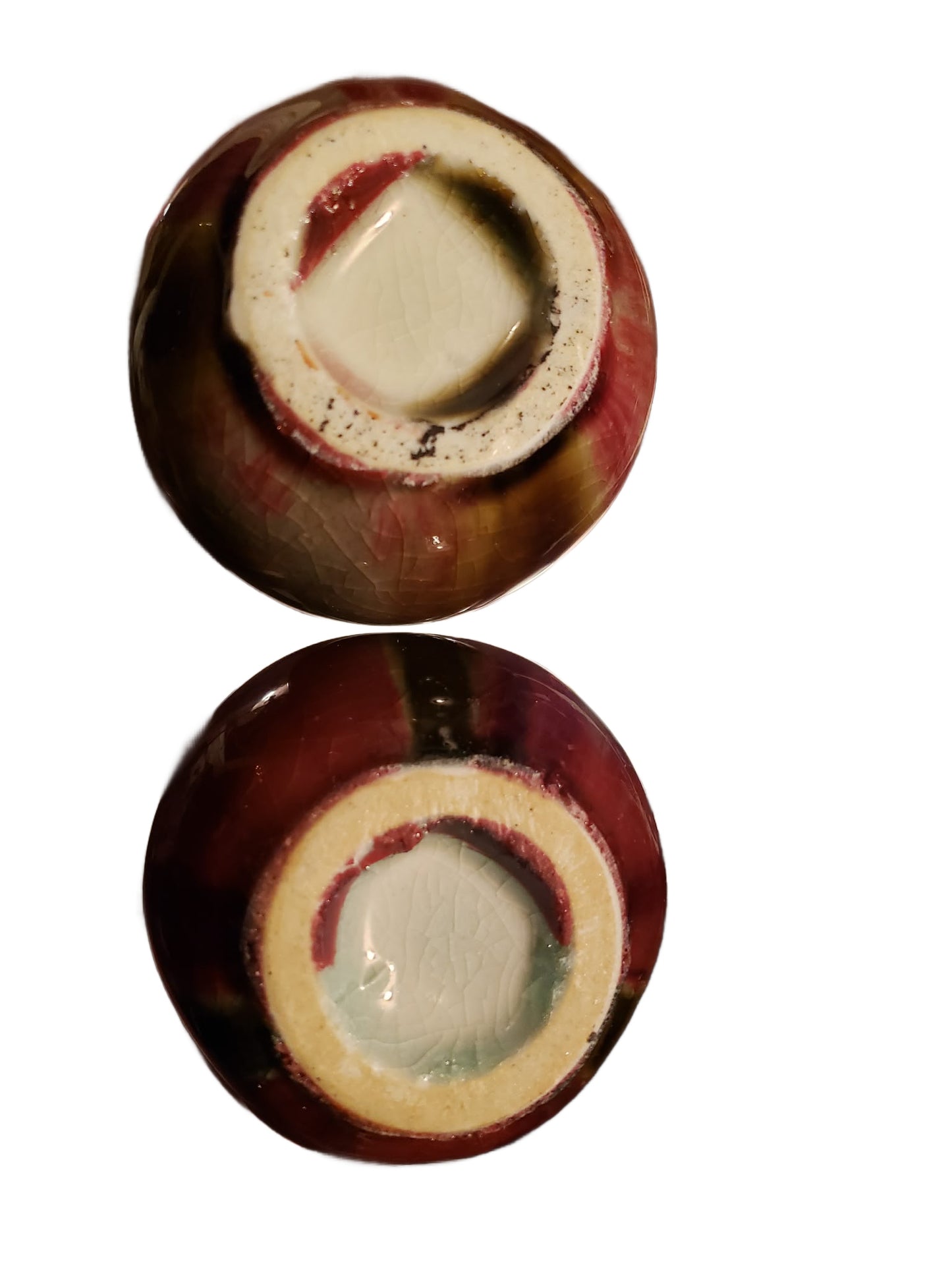 Qing Dynasty Flambé Vases Set 2 1800s-1900s