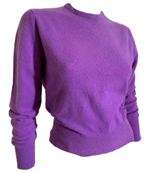 Orchid Purple Long Sleeved Sweater circa 1960s