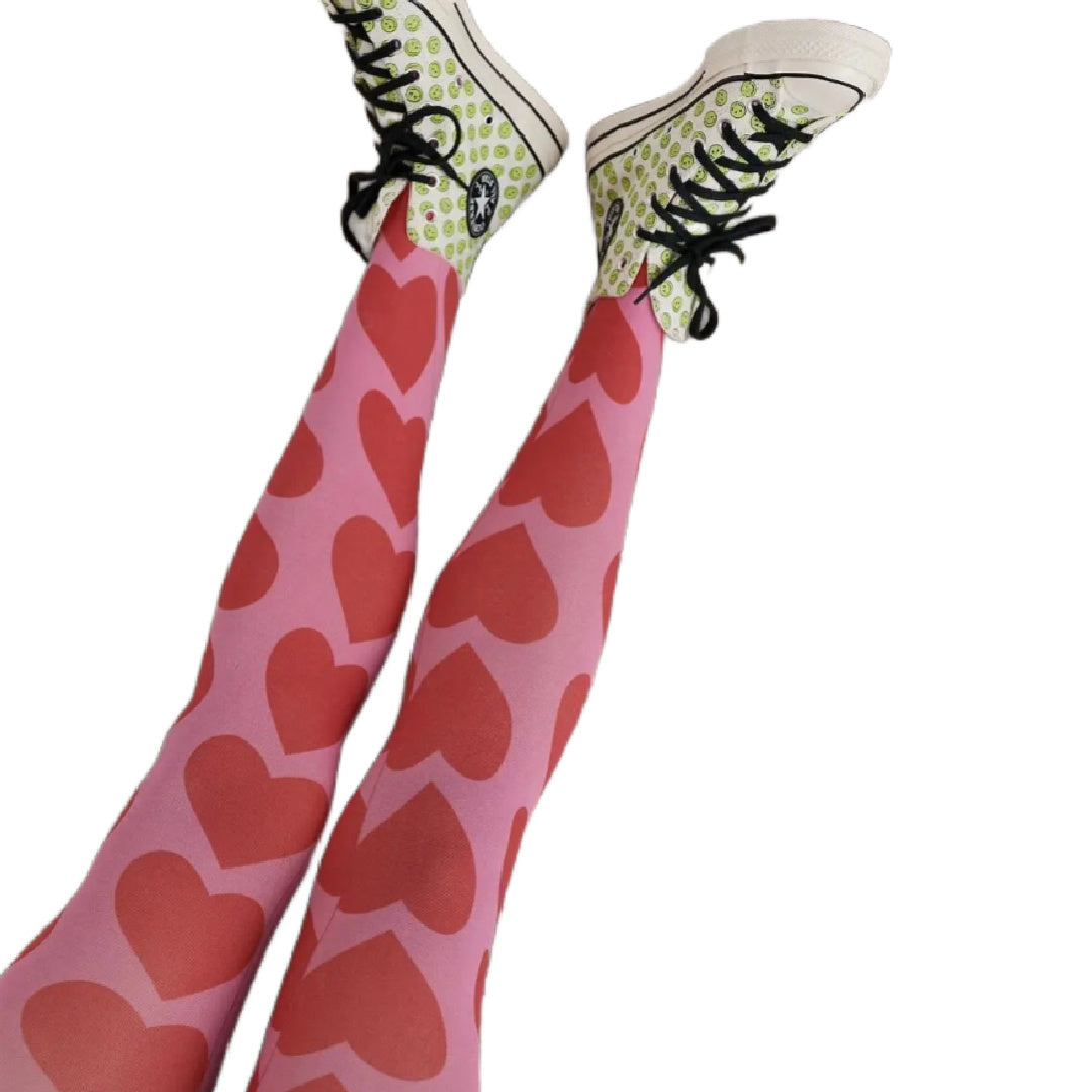 Prints Charming- the Novelty Print Tights Collection Hearts and Clouds and More