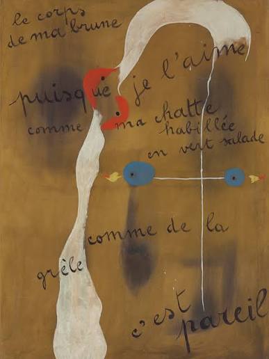 Rare Joan Miro Painting-Poem Art Print Fuller Fabrics Cotton Dress circa 1950s