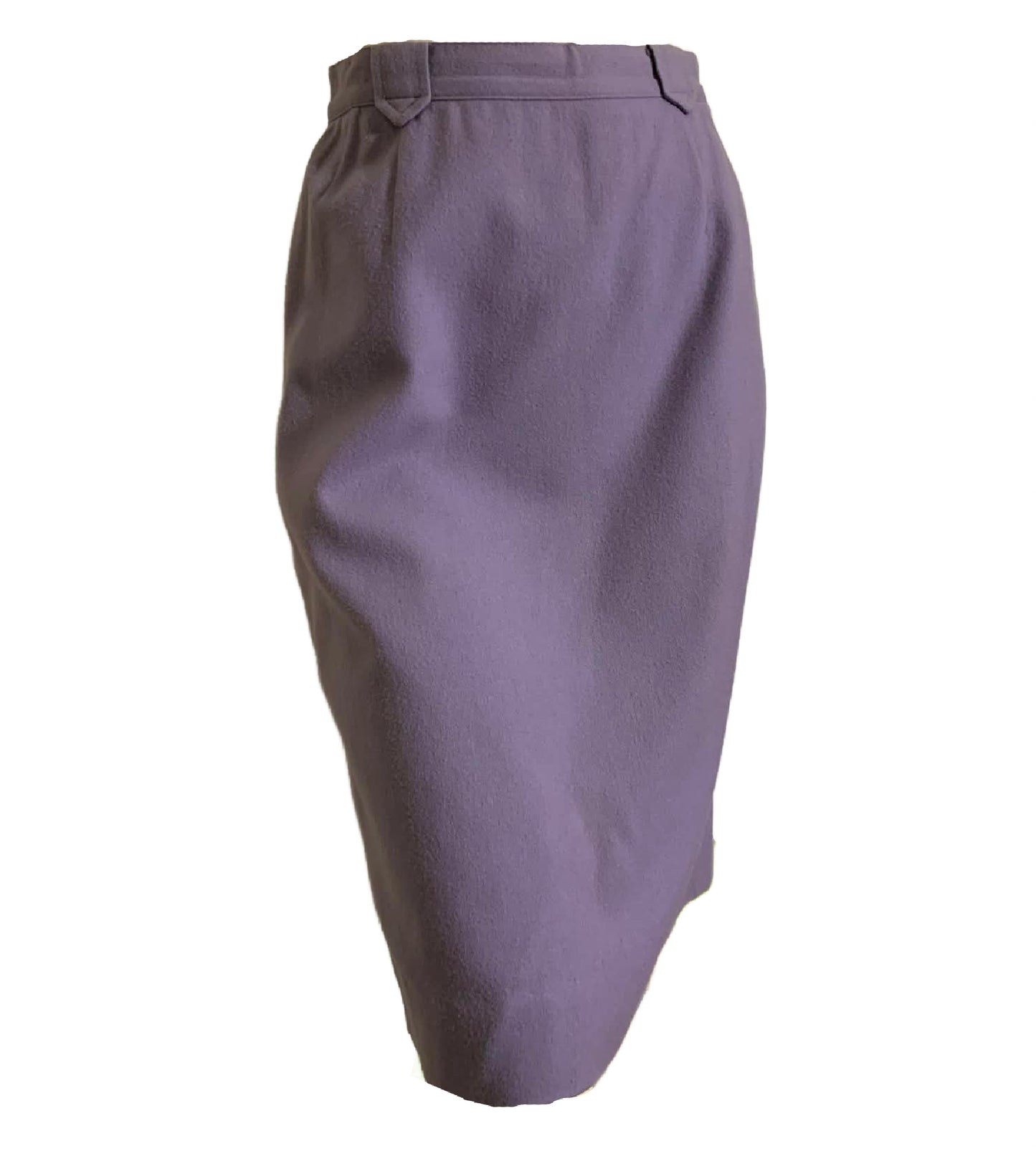 Lavender Wool Pencil Skirt circa 1960s