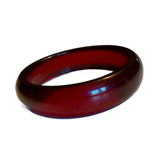 Rootbeer Lucite Bangle Bracelet circa 1960s