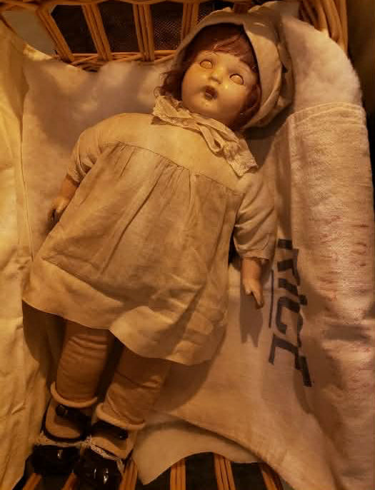 3 Composite  Antique Doll Friends