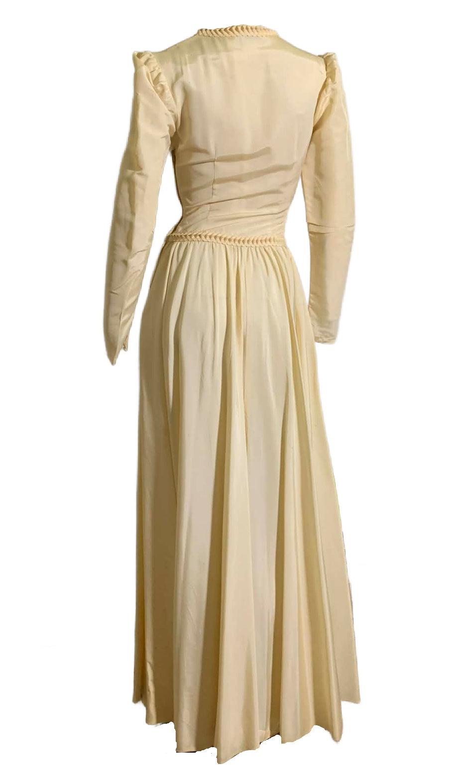 Candlelight Medieval Inspired Wedding Dress circa 1940s