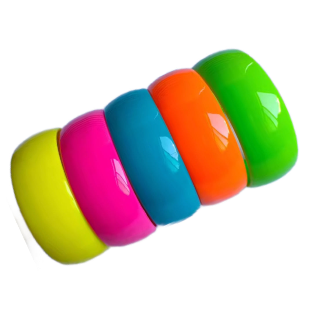 Hypercolor- the Chunky neon Bangle Bracelet Collection 5 Colors