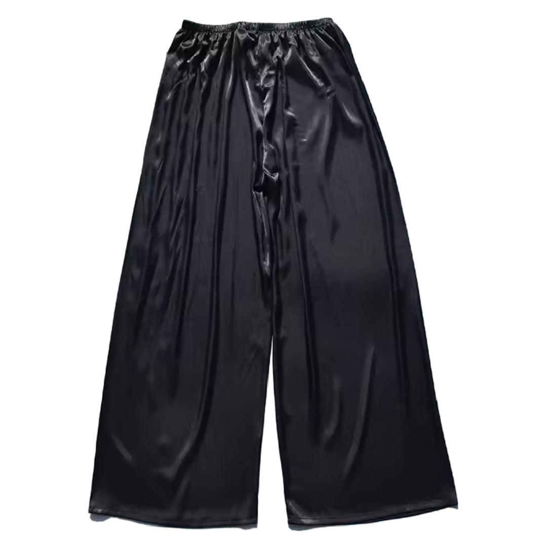 Phoebe- the Wide Leg Satin Palazzo Pants 4 Colors