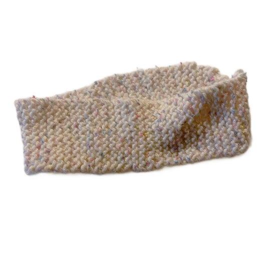 Pastel Flecked Knit Headband circa 1980s
