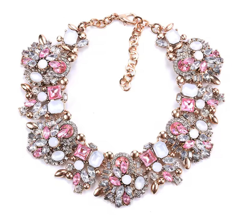 Daphne- the Glamorous Crystal Choker Necklace 5 Color Ways