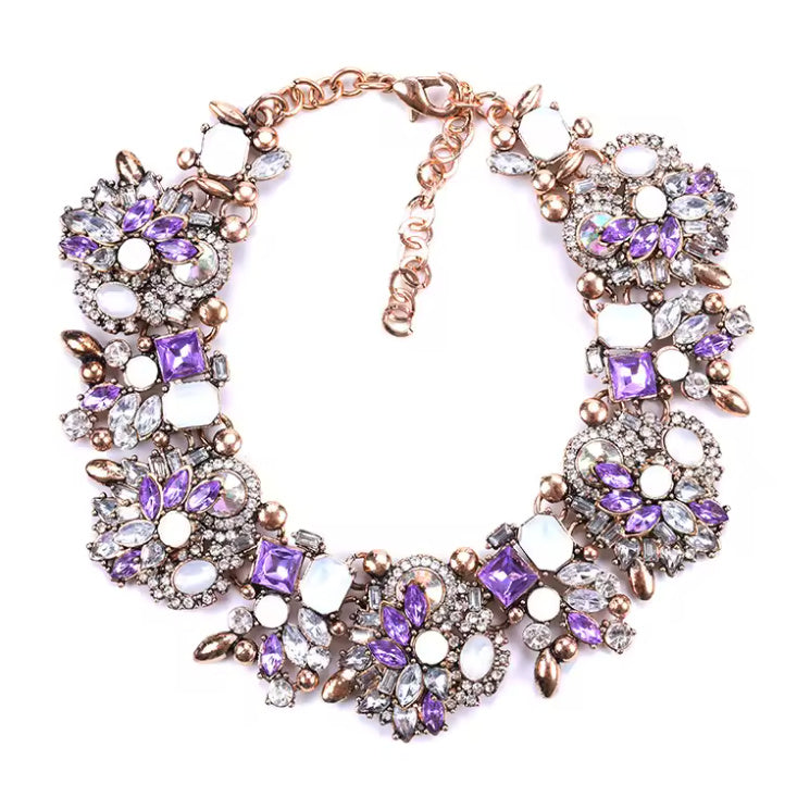 Daphne- the Glamorous Crystal Choker Necklace 5 Color Ways