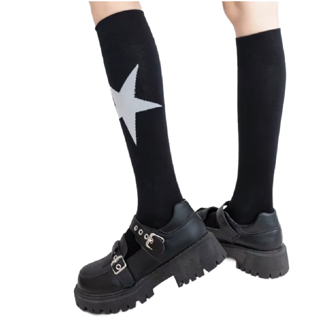 Starring You- the One Star Knee High Sock Collection 4 Colors