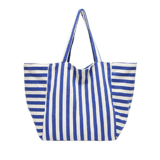 Glo- the Canvas Striped Summer Beach Bag 3 Color Ways