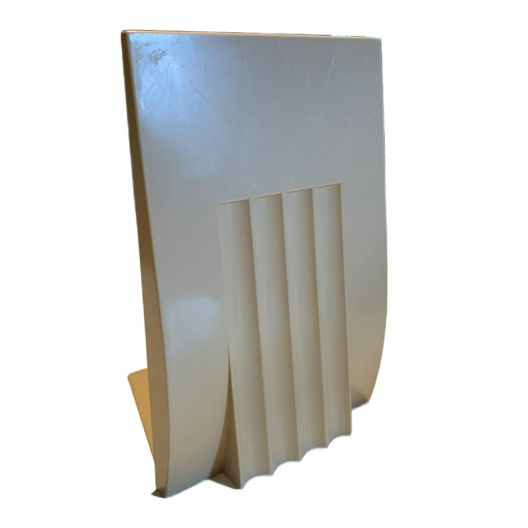 MCM Tan Modern Design Plastic Bookend 1960s