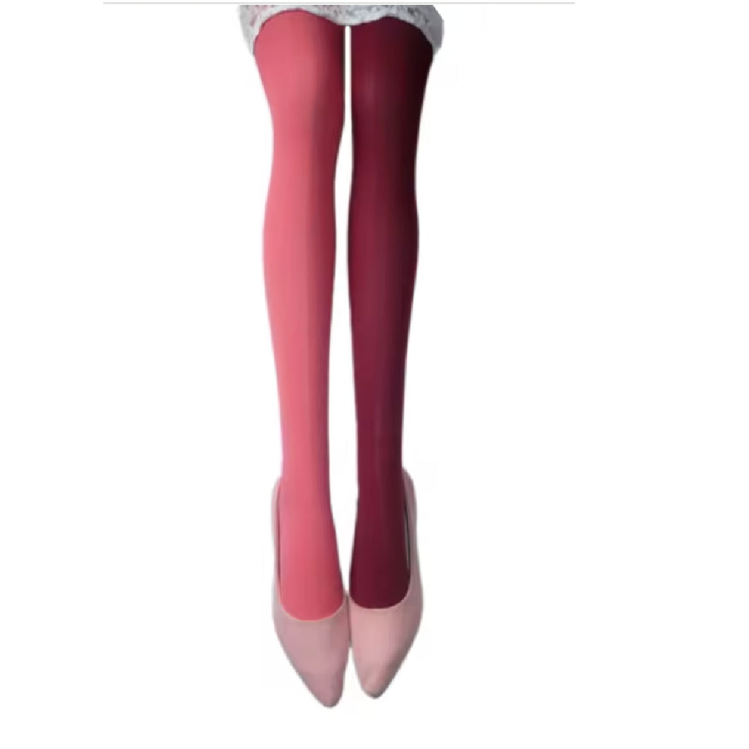 Second Wave- the Two Tone Solid Colored Tights