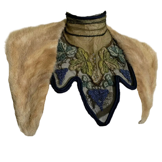 Vicereine Reimagined Victorian Bodice Neckline and Fur Collar