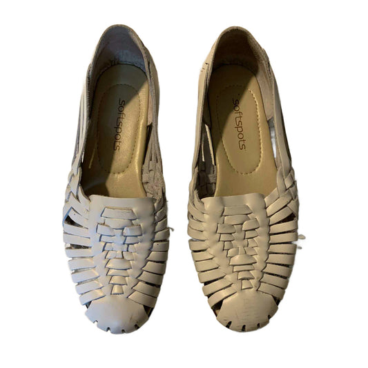 White Leather Classic Huaraches circa 1980s sz 6