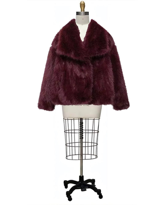 Faux- the Fuzzy Faux Fur Short Jacket 7 Colors