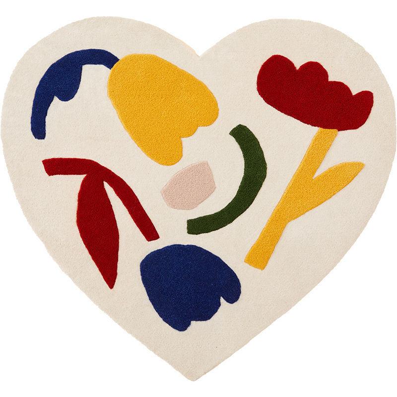 Whimsical Heart Shaped Rugs