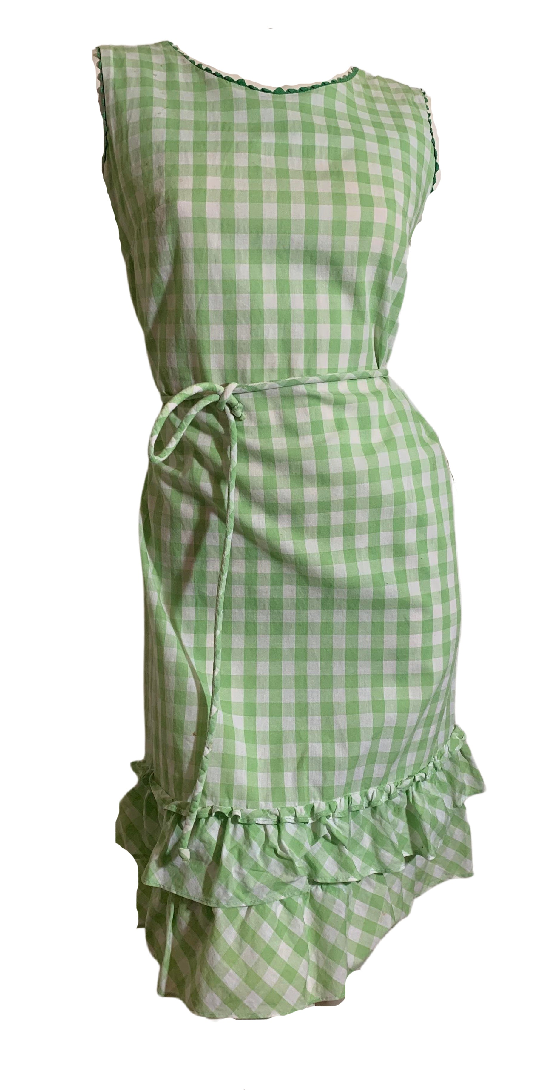 lime green gingham dress Cotton Shift circa 1960s Stylist faves from Mesa barefoot dreamer A versatile staple that Size:9-10yrs